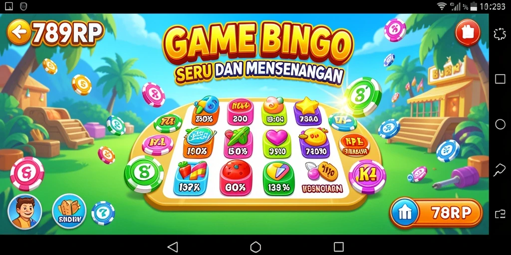 Tampilan gameplay 789RP yang seru dengan suasana bingo klasik.