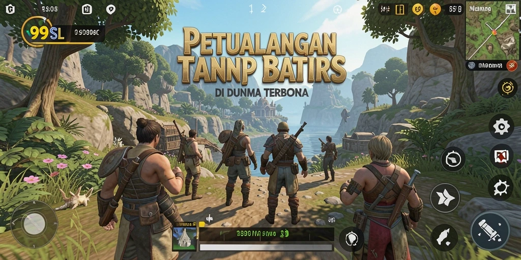 Tangkapan layar gameplay mengesankan dari 99SL di dunia terbuka yang luas.