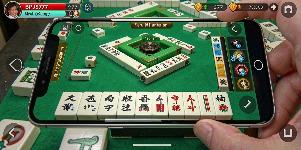 Tampilan gameplay seru di BPJS777 dengan tantangan Mahjong.