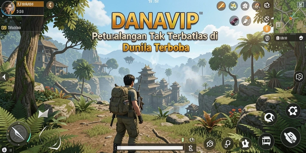 Screenshot menampilkan gameplay seru di dunia terbuka DANAVIP.