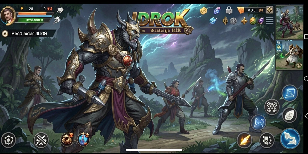 Tampilan gameplay menarik dari IDROK dengan berbagai strategi dan pertempuran.