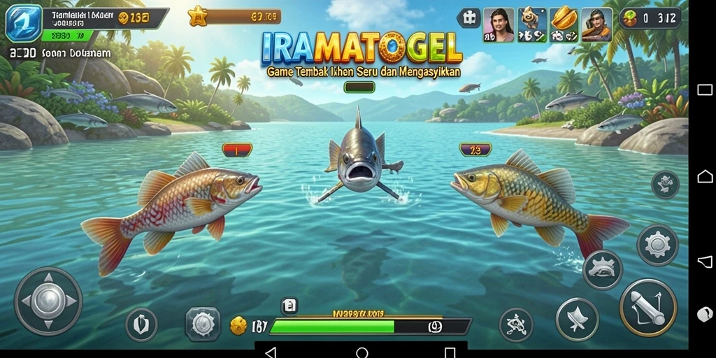 Tampilan gameplay seru di dunia bawah laut dalam IRAMATOGEL.