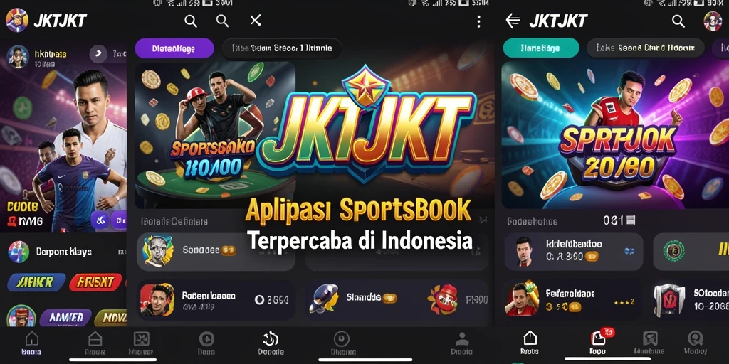 Screenshot utama JKTJKT menampilkan pengalaman taruhan olahraga yang mendebarkan.