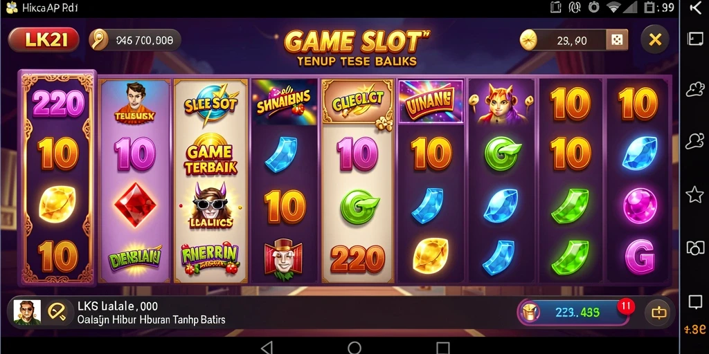 Tampilan gameplay LK21 yang seru dan menarik di slot.