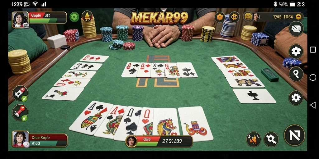 Tampilan gameplay seru dan interaktif dari MEKAR99.