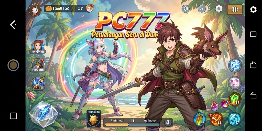 Tampilan gameplay PC777 yang memukau dalam dunia Anime.