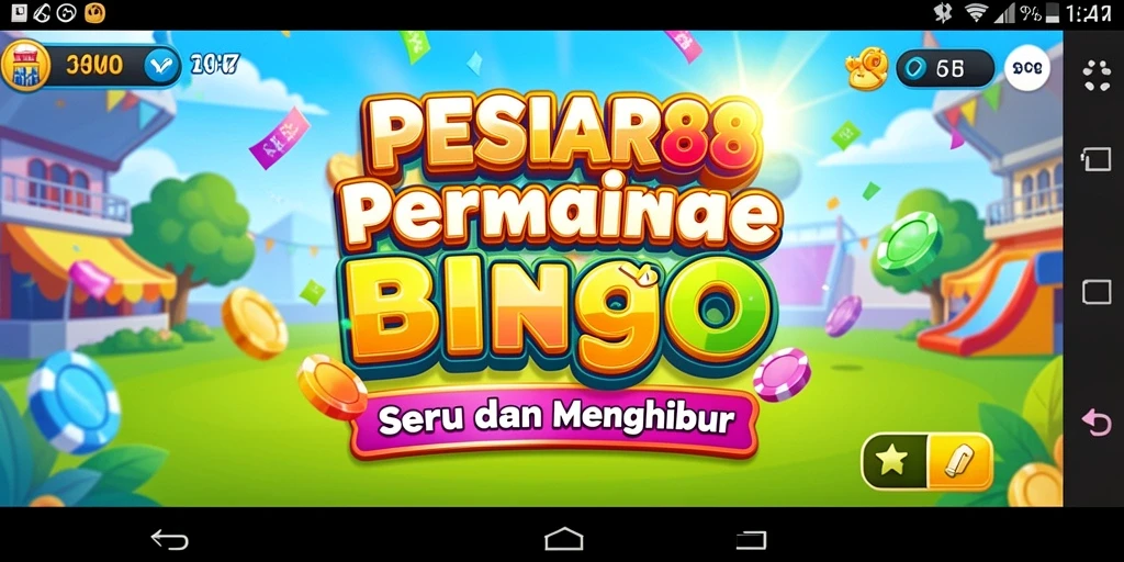 Tampilan gameplay PESIAR88 dengan suasana Bingo yang ceria.