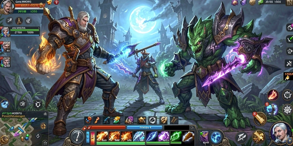 Tangkapan layar utama gameplay PPV88 yang menunjukkan aksi pertempuran epik.