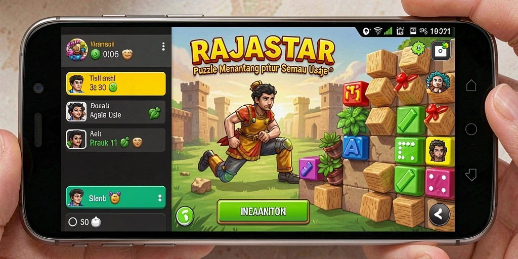 Screenshot menunjukkan tampilan gameplay Puzzle yang seru.