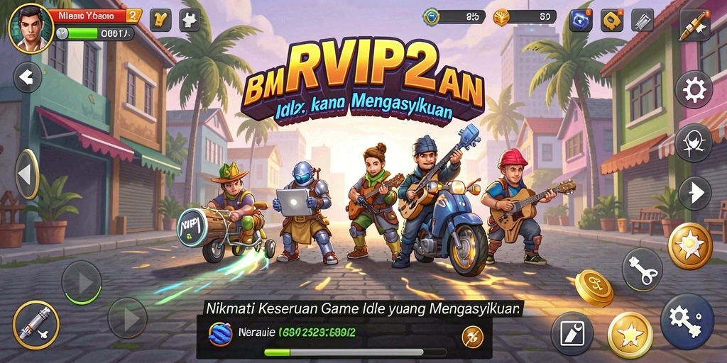 Screenshot gameplay RVIP2 yang menampilkan koleksi sumber daya.
