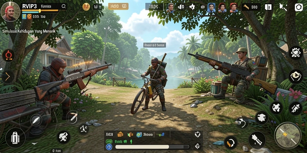 Tangkapan layar utama RVIP3 menunjukkan gameplay simulasi yang mengasyikkan.