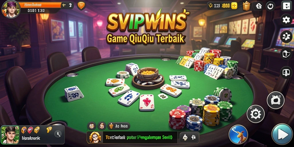 Tampilan menarik dari gameplay QiuQiu SVIPWINS yang seru.