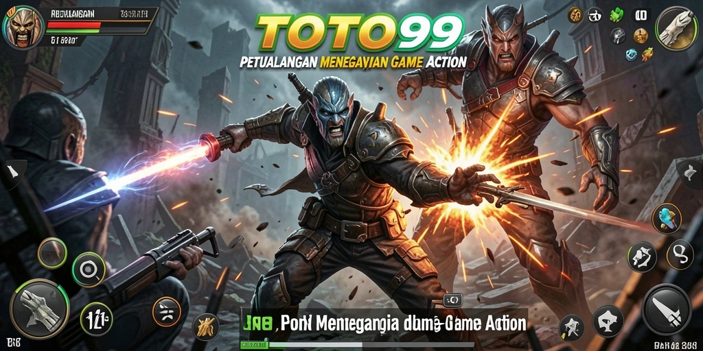 Screenshot menunjukkan aksi mendebarkan dalam gameplay TOTO99.