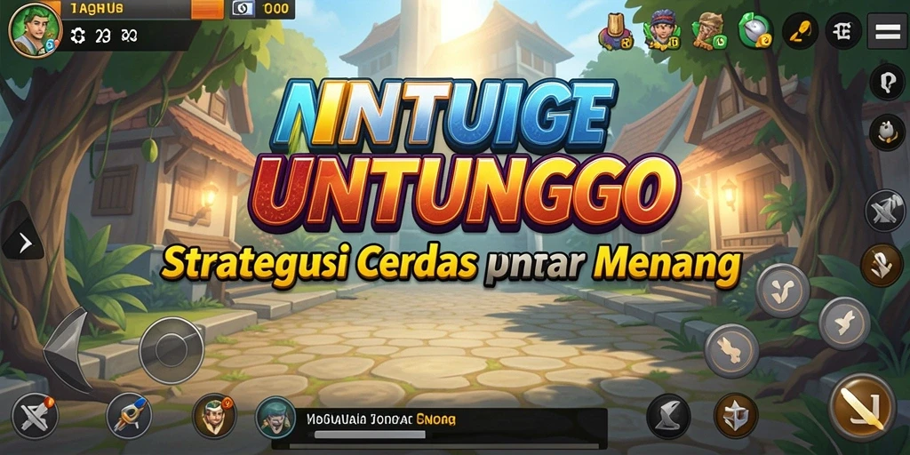 Tangkapan layar utama UNTUNGGO menampilkan aksi strategis yang mendebarkan.