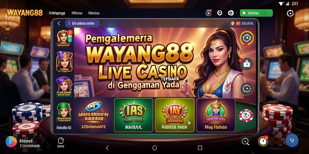 Tampilan gameplay Live Casino yang mendebarkan di WAYANG88.