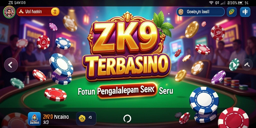 Screenshot menampilkan gameplay seru ZK9 di kasino virtual.